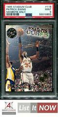 Patrick Ewing [Members Only] #118 Basketball Cards 1995 Stadium Club Prices