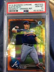Austin Riley [Orange Refractor] #BCP202 Baseball Cards 2016 Bowman Chrome Prospect Prices
