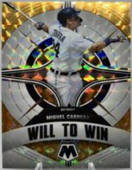 Miguel Cabrera [Reactive Yellow] Baseball Cards 2022 Panini Mosaic Will to Win Prices