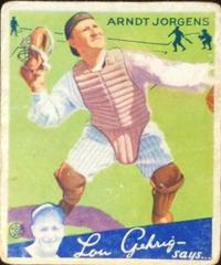 Arndt Jorgens #72 Baseball Cards 1934 Goudey Prices
