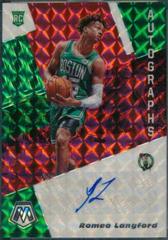 Romeo Langford [Fusion Red Choice] Basketball Cards 2019 Panini Mosaic Rookie Autographs Prices