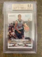 Stephen Curry [Draft Picks Light Blue Autograph] Basketball Cards 2009 Panini Prestige Prices