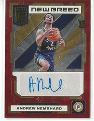 Andrew Nembhard [Red] #NB-ADN Basketball Cards 2022 Panini Donruss Elite New Breed Autographs Prices