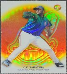 C. C. Sabathia [Gold Refractor] #75 Baseball Cards 2002 Topps Pristine Prices