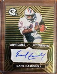 Earl Campbell [Green] #INV-ECA Football Cards 2021 Panini Chronicles Invincible Autographs Prices