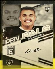 Aidan O'Connell [Black Gold Ink] #PPAOC Football Cards 2023 Panini Donruss Elite Pen Pals Autographs Prices
