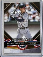Chipper Jones [Black] Baseball Cards 2022 Topps Update Paragons of the Postseason Prices