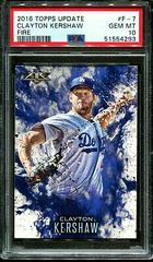 Clayton Kershaw Baseball Cards 2016 Topps Update Fire Prices