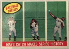 Mays' Catch Makes [Series History] #464 Baseball Cards 1959 Topps Prices