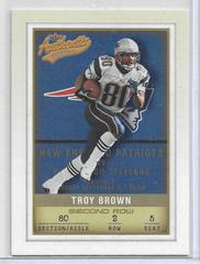 Troy Brown [Second Row] Football Cards 2002 Fleer Authentix Prices