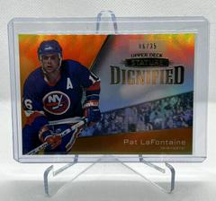 Pat LaFontaine [Orange] #D-20 Hockey Cards 2022 Upper Deck Stature Dignified Prices