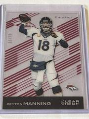 Peyton Manning [White Jersey Red] #9 Football Cards 2015 Panini Clear Vision Prices