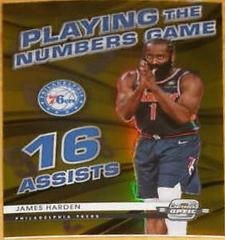 James Harden [Gold] Basketball Cards 2021 Panini Contenders Optic Playing the Numbers Game Prices
