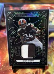 Nick Chubb [Green] #AM-NCH Football Cards 2022 Panini Obsidian Atomic Material Prices