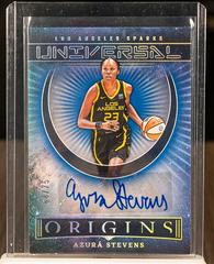 Azura Stevens [Blue] #UA-AZS Basketball Cards 2023 Panini Origins WNBA Universal Autographs Prices