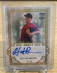 Hunter Brown [Gold Spectrum] #BA-HB1 Baseball Cards 2020 Leaf Ultimate Autographs Prices
