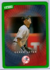 Derek Jeter [Green] #54 Baseball Cards 2003 Upper Deck Victory Prices