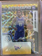 Davion Mitchell [Choice Black Gold] Basketball Cards 2021 Panini Mosaic Rookie Autographs Prices