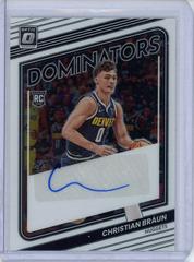 Christian Braun #RDS-CHB Basketball Cards 2022 Panini Donruss Optic Rookie Dominators Signatures Prices