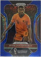 Ryan Gravenberch [Blue Shimmer] #161 Soccer Cards 2022 Panini Prizm World Cup Prices