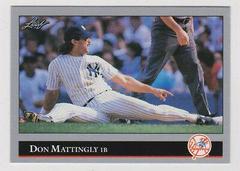 Don Mattingly #57 Baseball Cards 1992 Leaf Prices