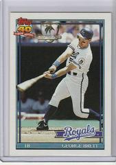 George Brett #540 Baseball Cards 1991 Topps Desert Shield Prices