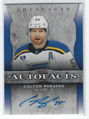 Colton Parayko #AF-CP Hockey Cards 2021 Upper Deck Artifacts Auto Facts Prices