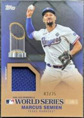 Marcus Semien [Gold] #WSR-MS Baseball Cards 2024 Topps World Champion Relic Prices