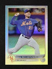 Max Scherzer [Rainbow Foil] #US1 Baseball Cards 2022 Topps Update Prices