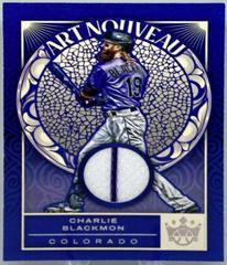 Charlie Blackmon [Purple] #AN-CB Baseball Cards 2022 Panini Diamond Kings Art Nouveau Prices