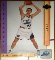 Andrei Kirilenko #182 Basketball Cards 2001 Upper Deck Prices
