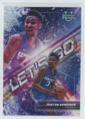 Justin Edwards #LG-2 Basketball Cards 2023 Bowman Chrome University Let's Go Prices