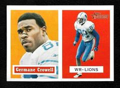 Germane Crowell #12 Football Cards 2002 Topps Heritage Prices