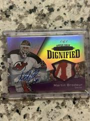 Martin Brodeur [Design Variant Autograph Patch Purple] #10 Hockey Cards 2022 Upper Deck Stature Prices