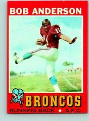 Bob Anderson #212 Football Cards 1971 Topps Prices