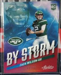 Zach Wilson [Red] #BST-2 Football Cards 2021 Panini Absolute By Storm Prices