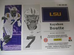 Kayshon Boutte #ERS-KB Football Cards 2023 Panini Chronicles Draft Picks Encased Substantial Rookie Swatches Prices