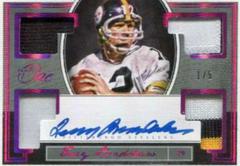 Terry Bradshaw [Quad Patch Autograph Red] #92 Football Cards 2018 Panini One Prices