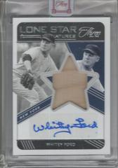 Whitey Ford #LSS-WF Baseball Cards 2022 Panini Three and Two Lone Star Signatures Prices