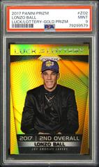 Lonzo Ball [Gold Prizm] #ZO2 Basketball Cards 2017 Panini Prizm Luck of the Lottery Prices