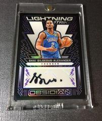 Shai Gilgeous Alexander [Purple] #LSS-SGA Basketball Cards 2021 Panini Obsidian Lightning Strike Signatures Prices