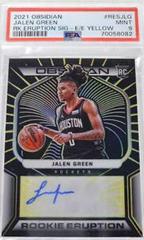 Jalen Green [Yellow] Basketball Cards 2021 Panini Obsidian Rookie Eruption Signatures Prices