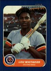 Lou Whitaker #51 Baseball Cards 1986 Fleer Mini Prices