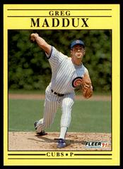Greg Maddux #426 Baseball Cards 1991 Fleer Prices