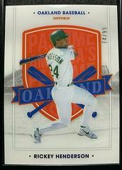 Rickey Henderson [Blue] Baseball Cards 2021 Panini Chronicles America's Pastime Prices