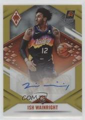 Ish Wainright [Gold] Basketball Cards 2021 Panini Chronicles Phoenix Rookie Autographs Prices