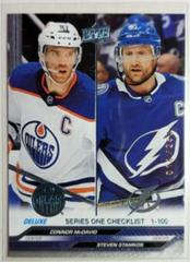 Connor McDavid, Steven Stamkos [Deluxe] Hockey Cards 2023 Upper Deck Prices
