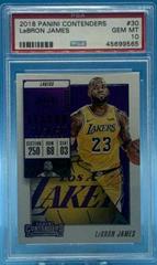 LeBron James Basketball Cards 2018 Panini Contenders Prices