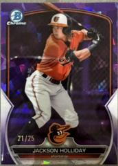 Jackson Holliday [Purple] #BCP-227 Baseball Cards 2023 Bowman Chrome Prospects Sapphire Prices