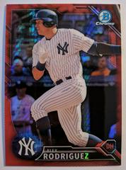 Alex Rodriguez [Red] Baseball Cards 2016 Bowman Chrome National Refractors Prices